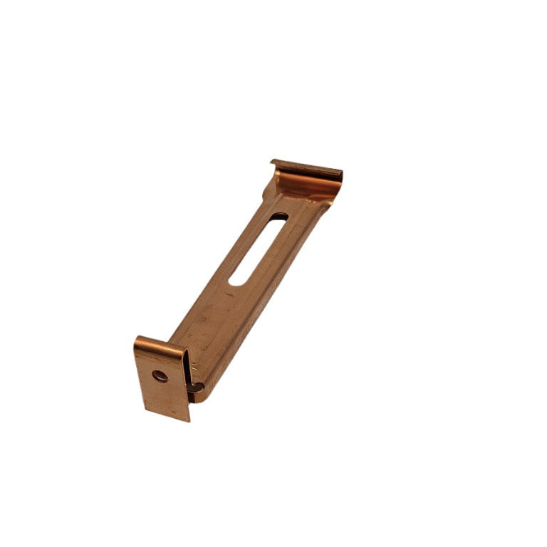 6” Half Round Hidden Hangers W/clip Copper 100 ct