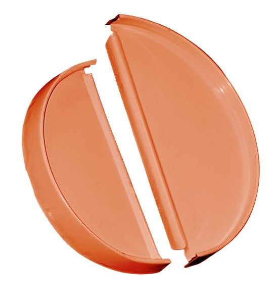 6" Half Round Universal End Cap Copper 20 ct