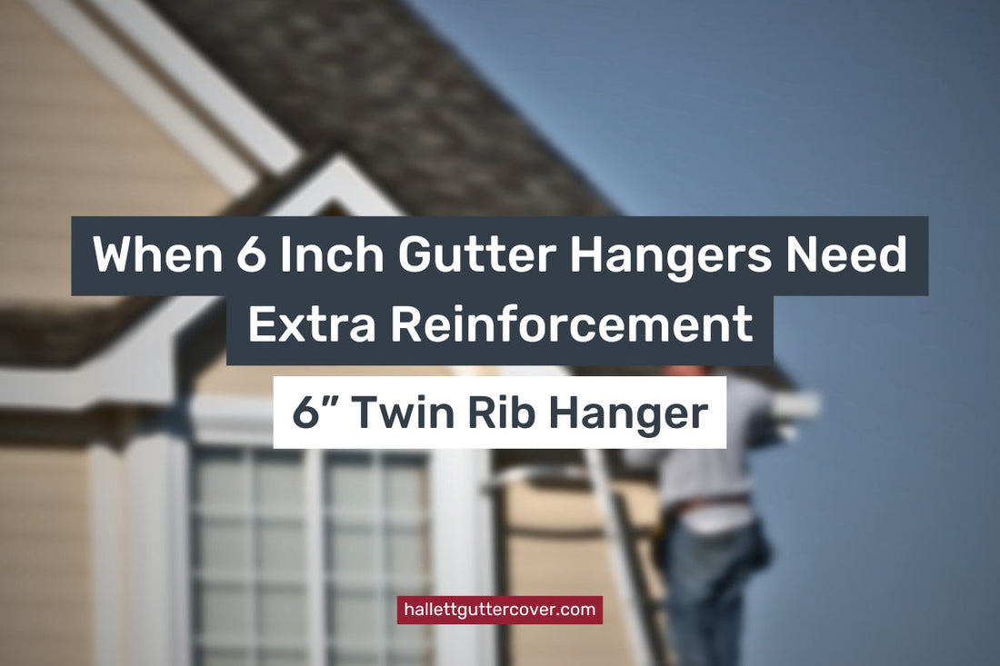 man installing gutter run