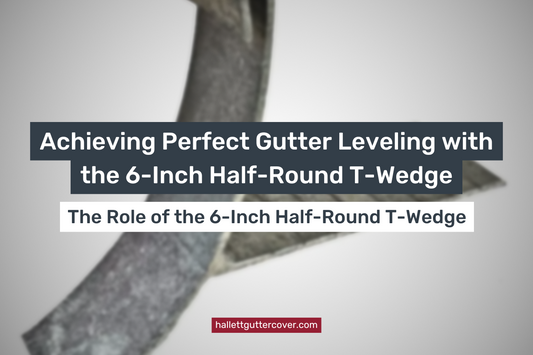 Achieving Perfect Gutter Leveling with the 6-Inch Half-Round T-Wedge