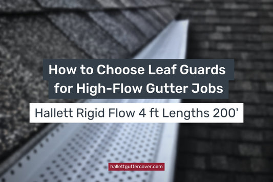 Hallett's Rigid Flow Gutter Guard