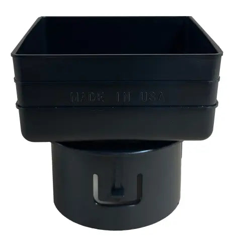 Black Downspout Adapters - Larger Sizes