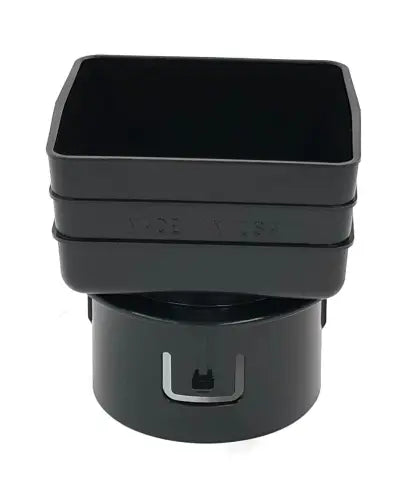 Gutter Boss Adapter Black Downspout Adapters - Larger Sizes – Hallett Gutter Supply