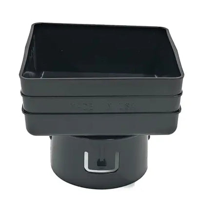 Black Downspout Adapters - Larger Sizes