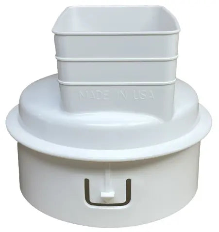 White Downspout Adapters - Larger Sizes