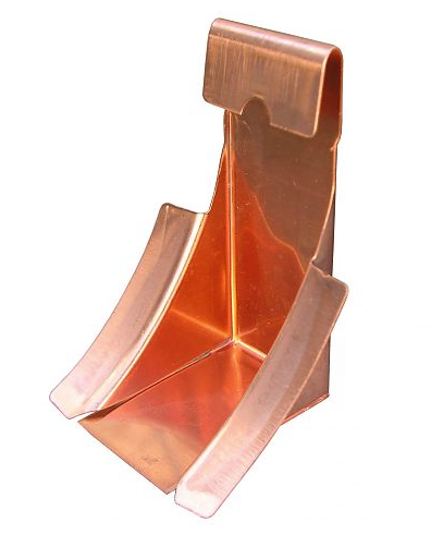 6” Half Round Gutter Wedge Copper 100 ct